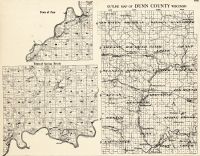 Dunn County Outline - Peru, Brook, Wisconsin State Atlas 1930c